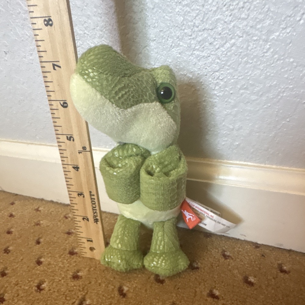 Aurora Palm Pals Alligator Plush Mini Green Under 6 in Washable 34287